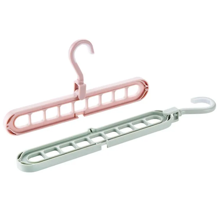 10pcs white Indoor hangers, household multifunctional hangers, balcony drying racks AZ12957