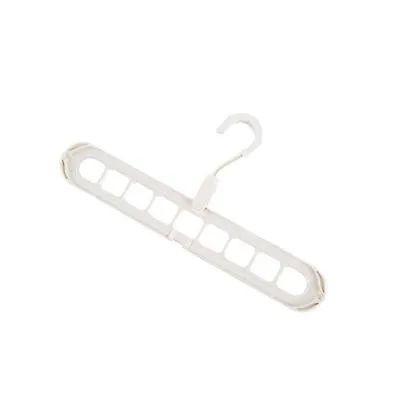 10pcs white Indoor hangers, household multifunctional hangers, balcony drying racks AZ12957