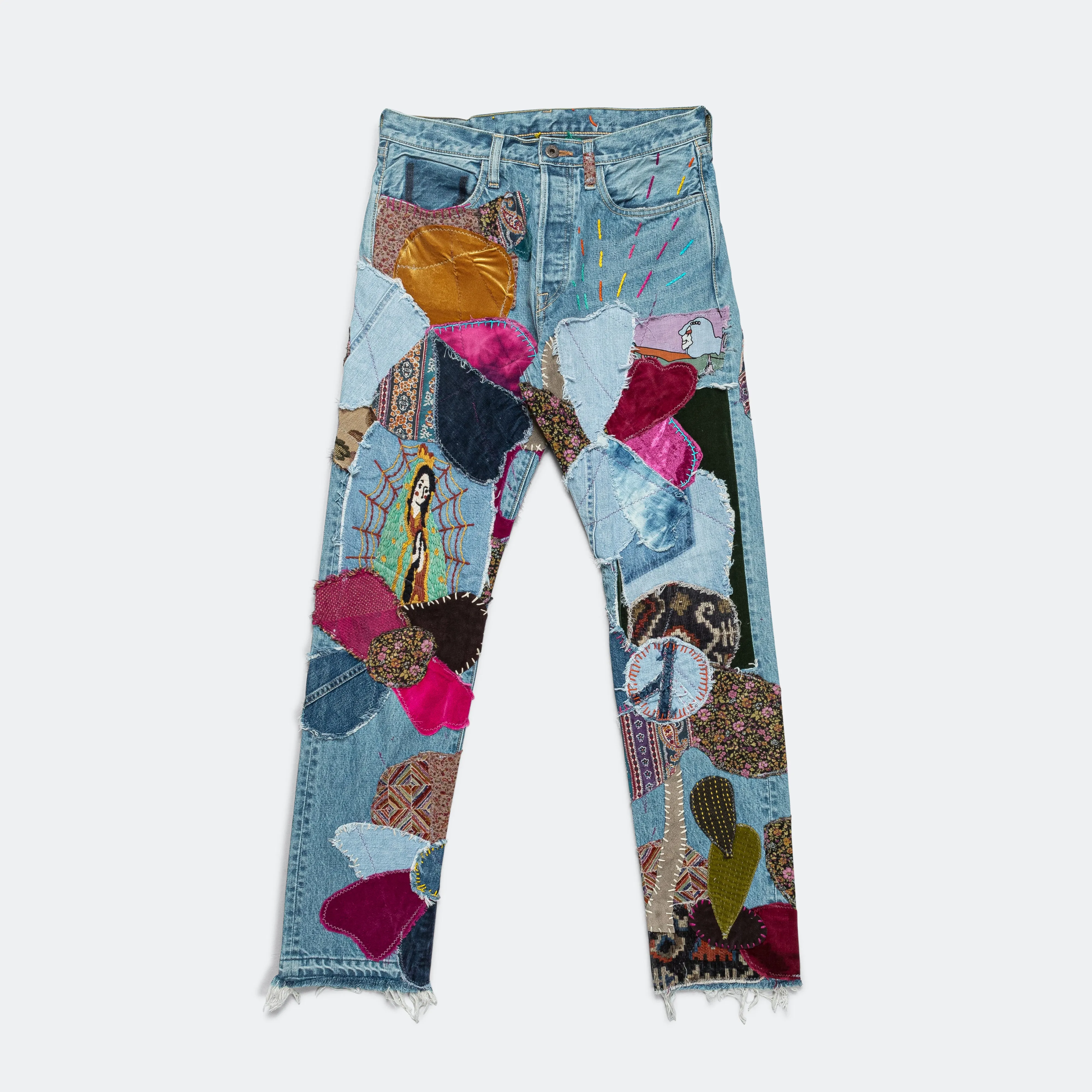 14oz Denim CRAZY EL PASO 5P MONKEY CISCO (HIPPIE) - Pro