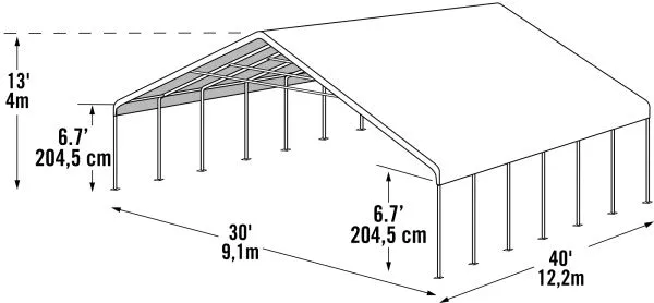 30x40 ft. Ultramax Wedding Party Event Canopy Tent Fire Rated