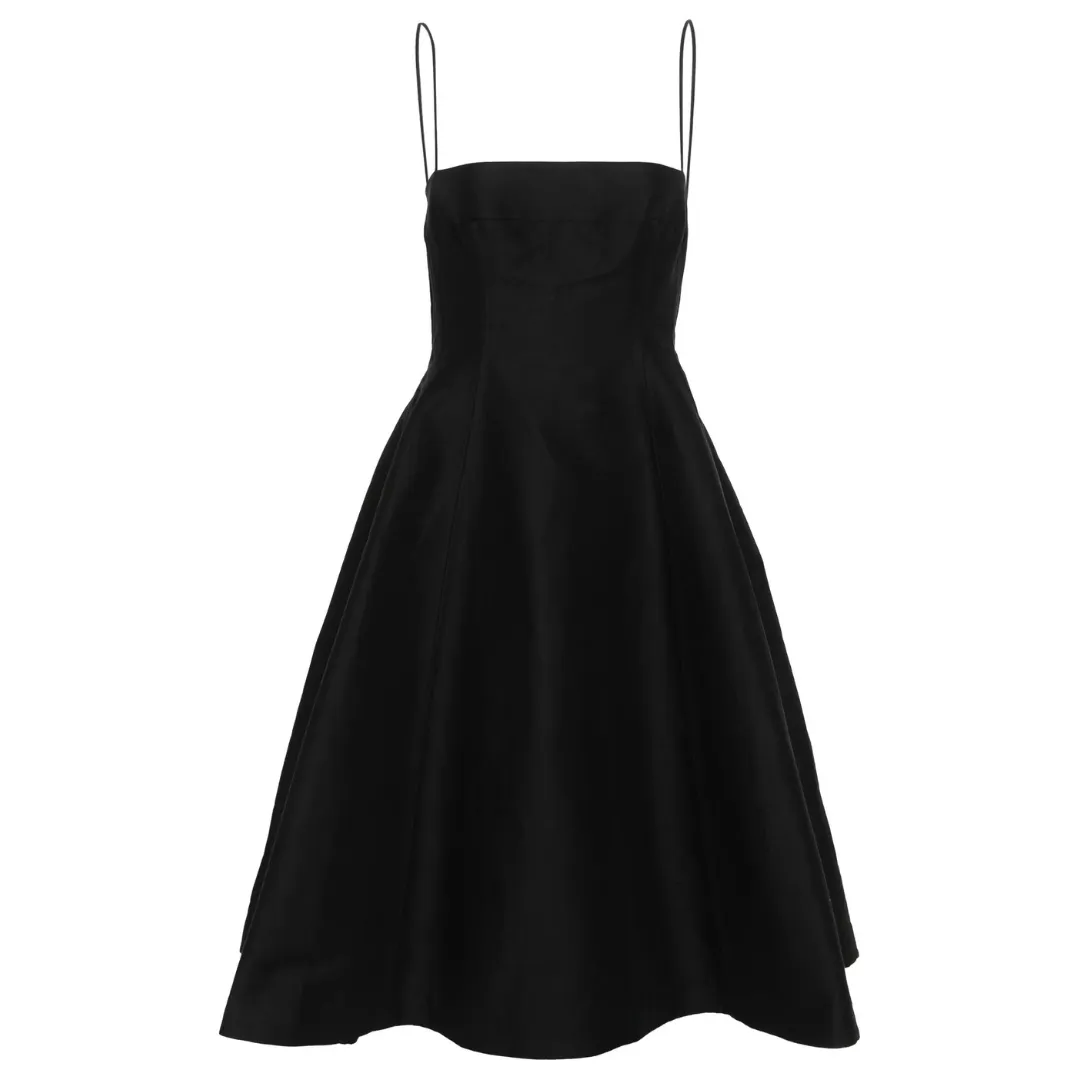 A-Line Peplum Midi Dress