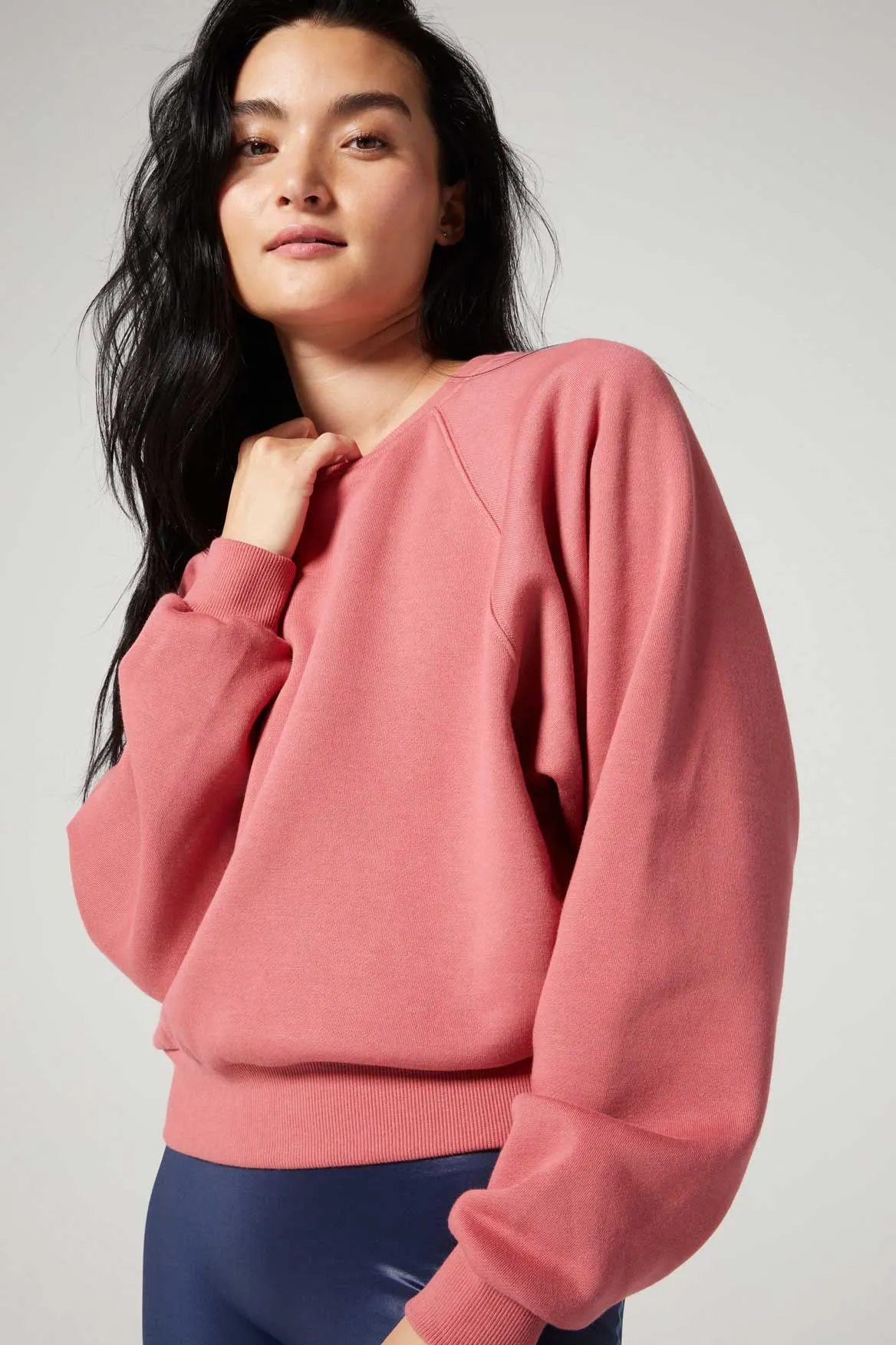 Amor Raglan Sweatshirt Rose Blush