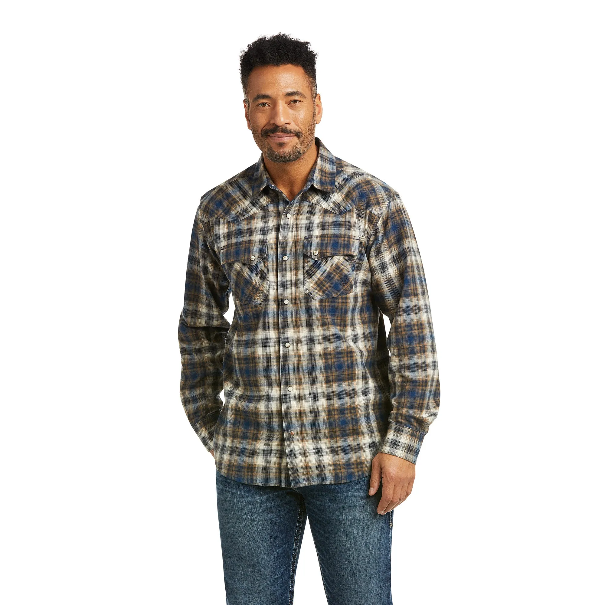 Ariat Mens Hoboken Retro Snap Long Sleeved Shirt 10037333