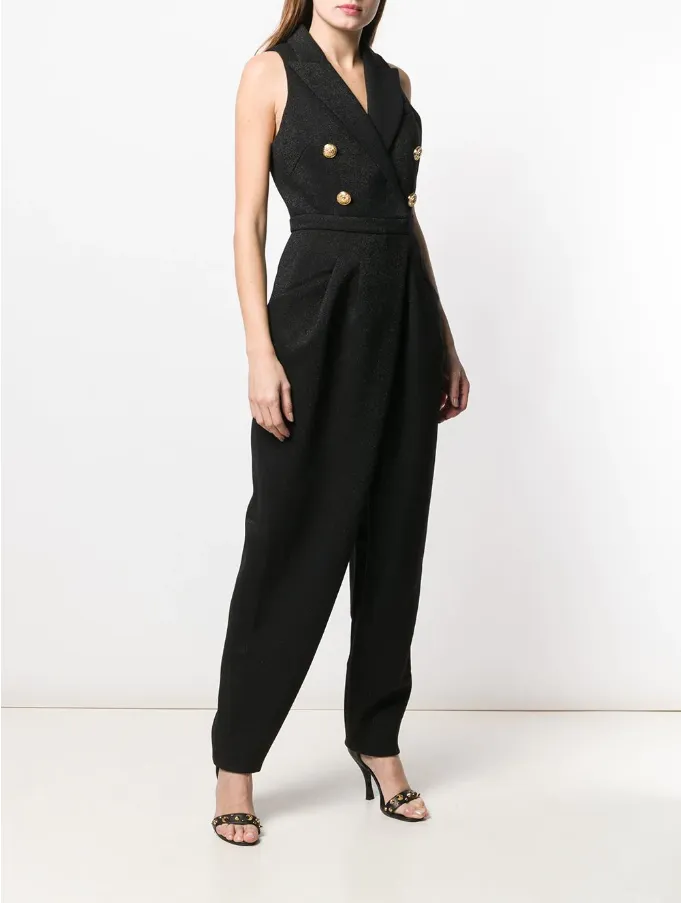 Balmain Sleeveless double breasted jumpsuit