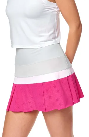 Baseline Color Block  Skort Hot Pink