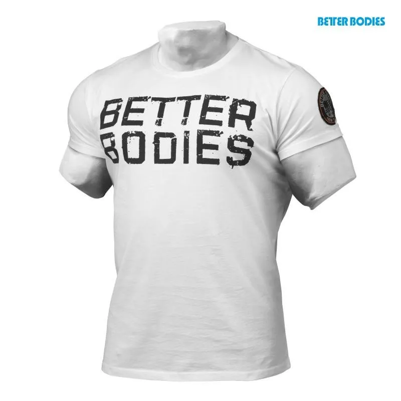 Better Bodies Basic Logo Tee - White