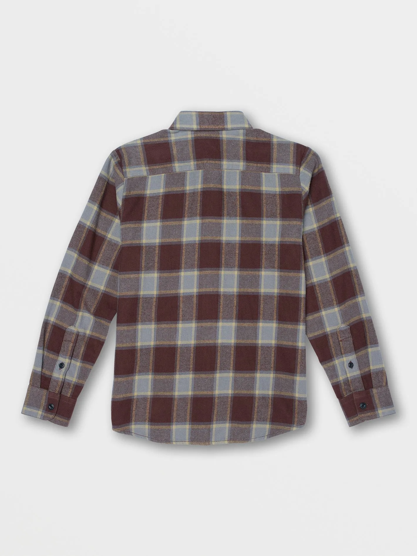 Big Boys Caden Plaid Long Sleeve Shirt - Mahogany