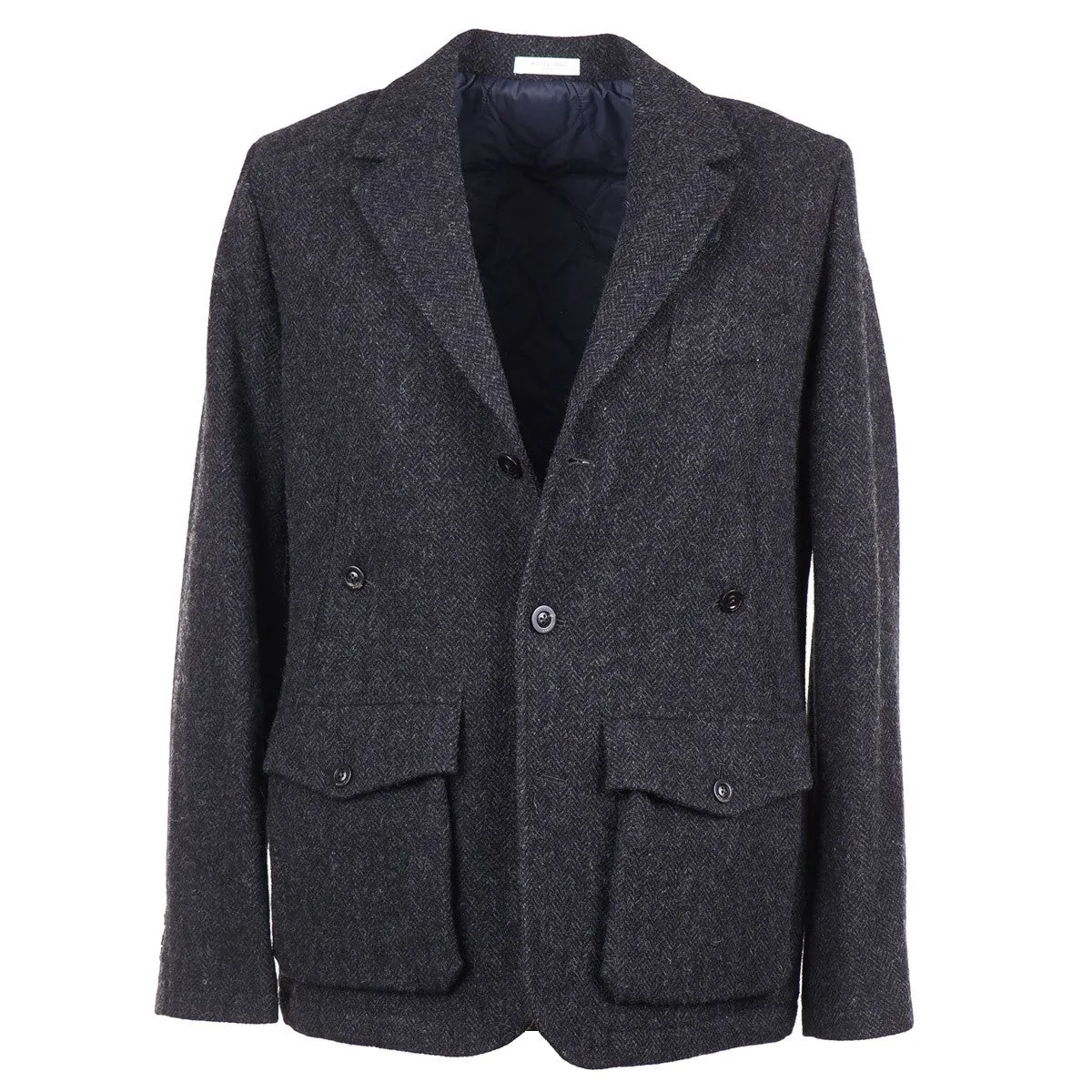 Boglioli Wool Outer Blazer with Quilted Lining