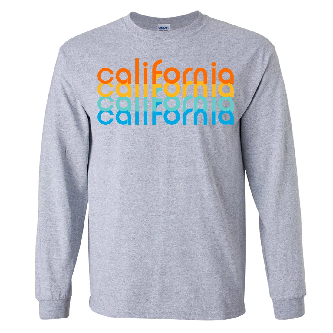 California Rainbow Stack Long Sleeve Shirt