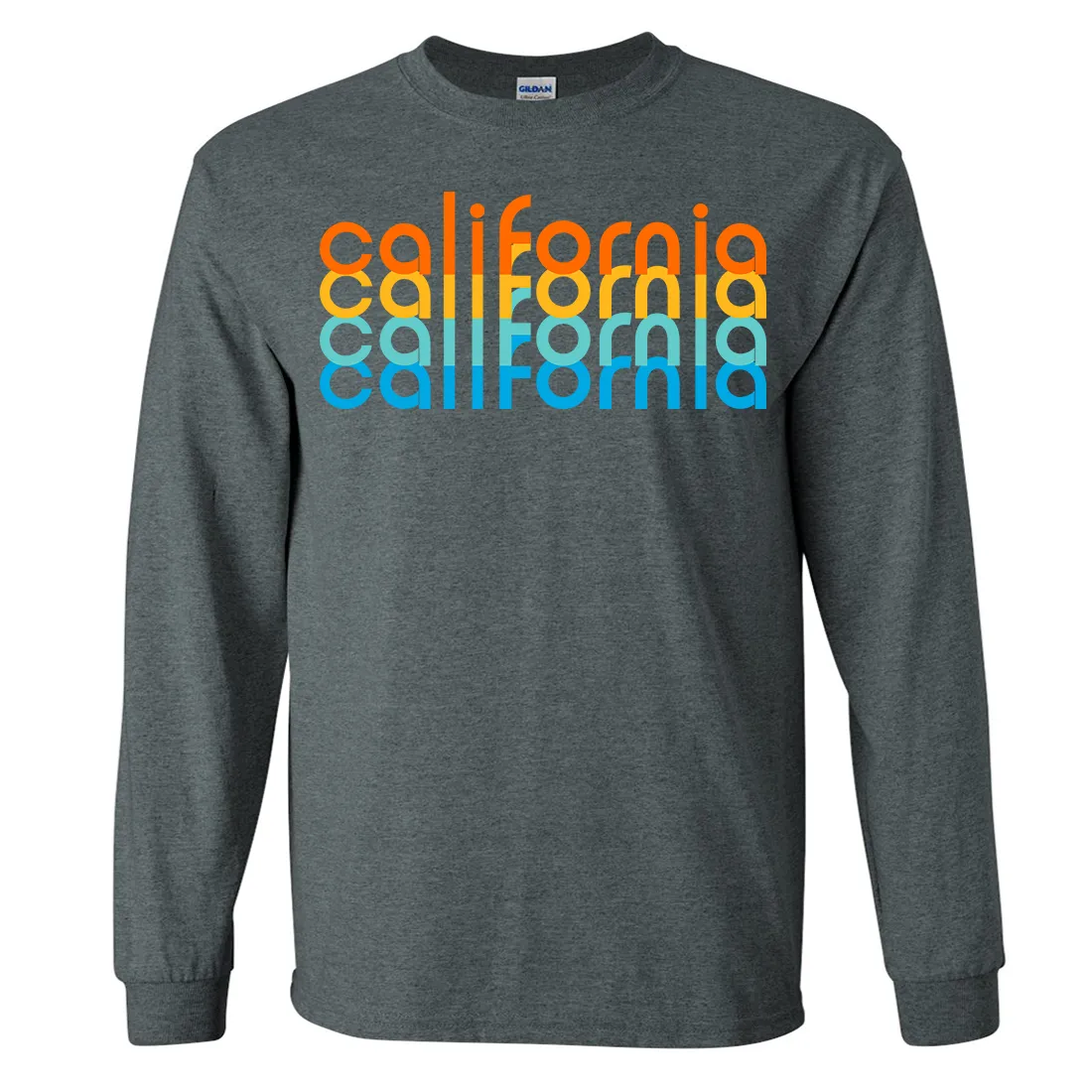 California Rainbow Stack Long Sleeve Shirt