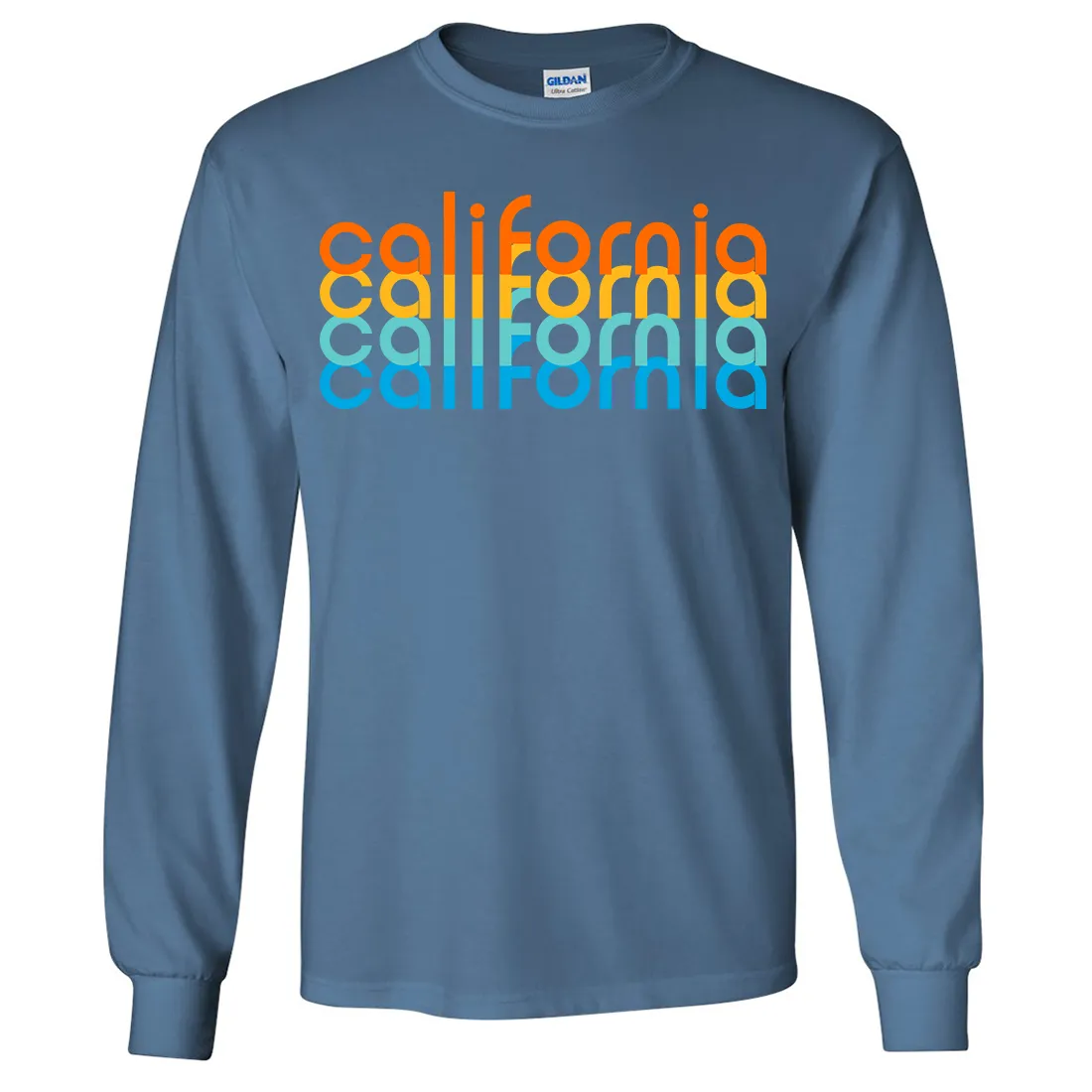 California Rainbow Stack Long Sleeve Shirt