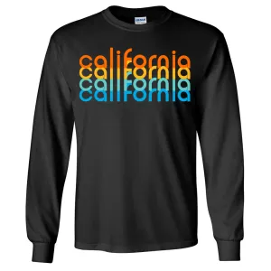 California Rainbow Stack Long Sleeve Shirt