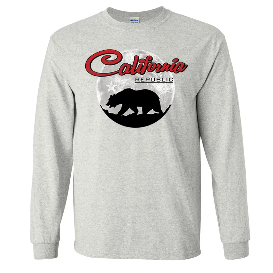 California Republic Full Moon Bear Long Sleeve Shirt