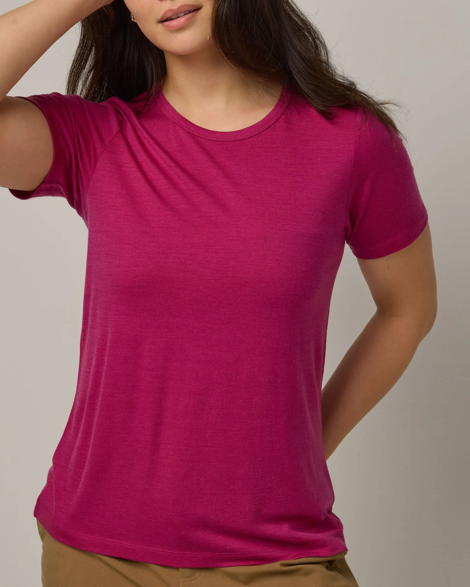 Cara 100% Wool Fitted Tee