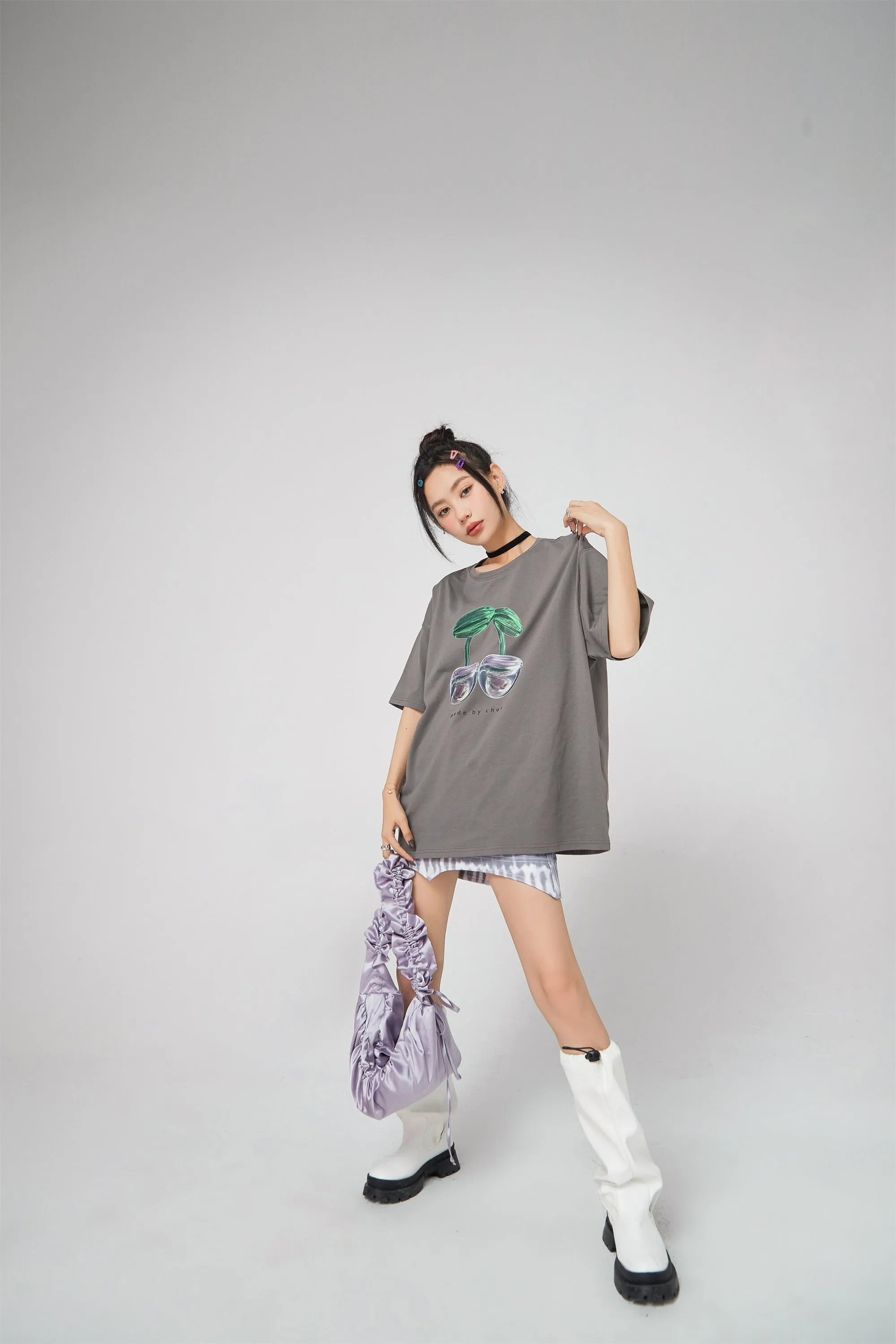 Cherry Logo Overfit T-Shirt