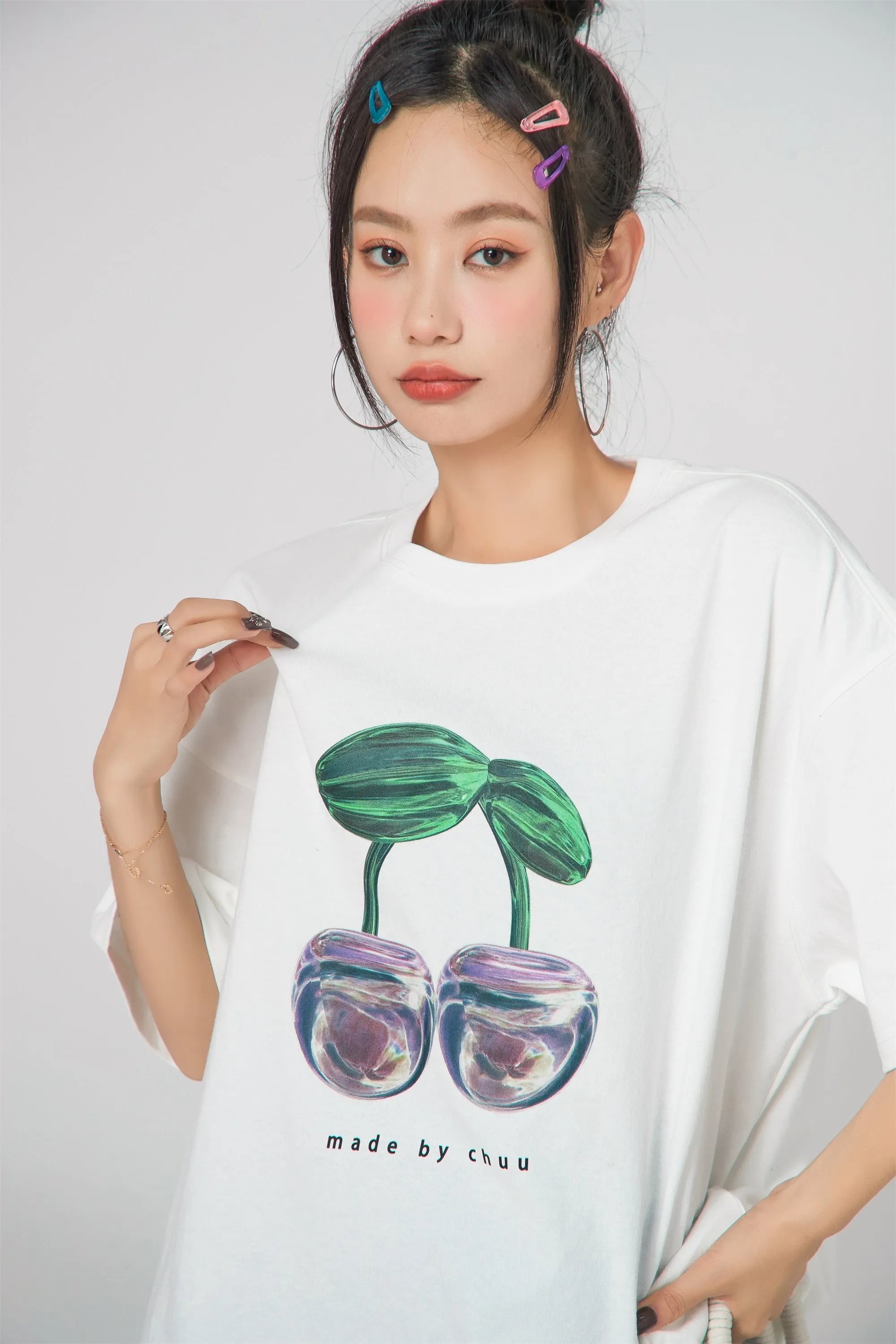 Cherry Logo Overfit T-Shirt