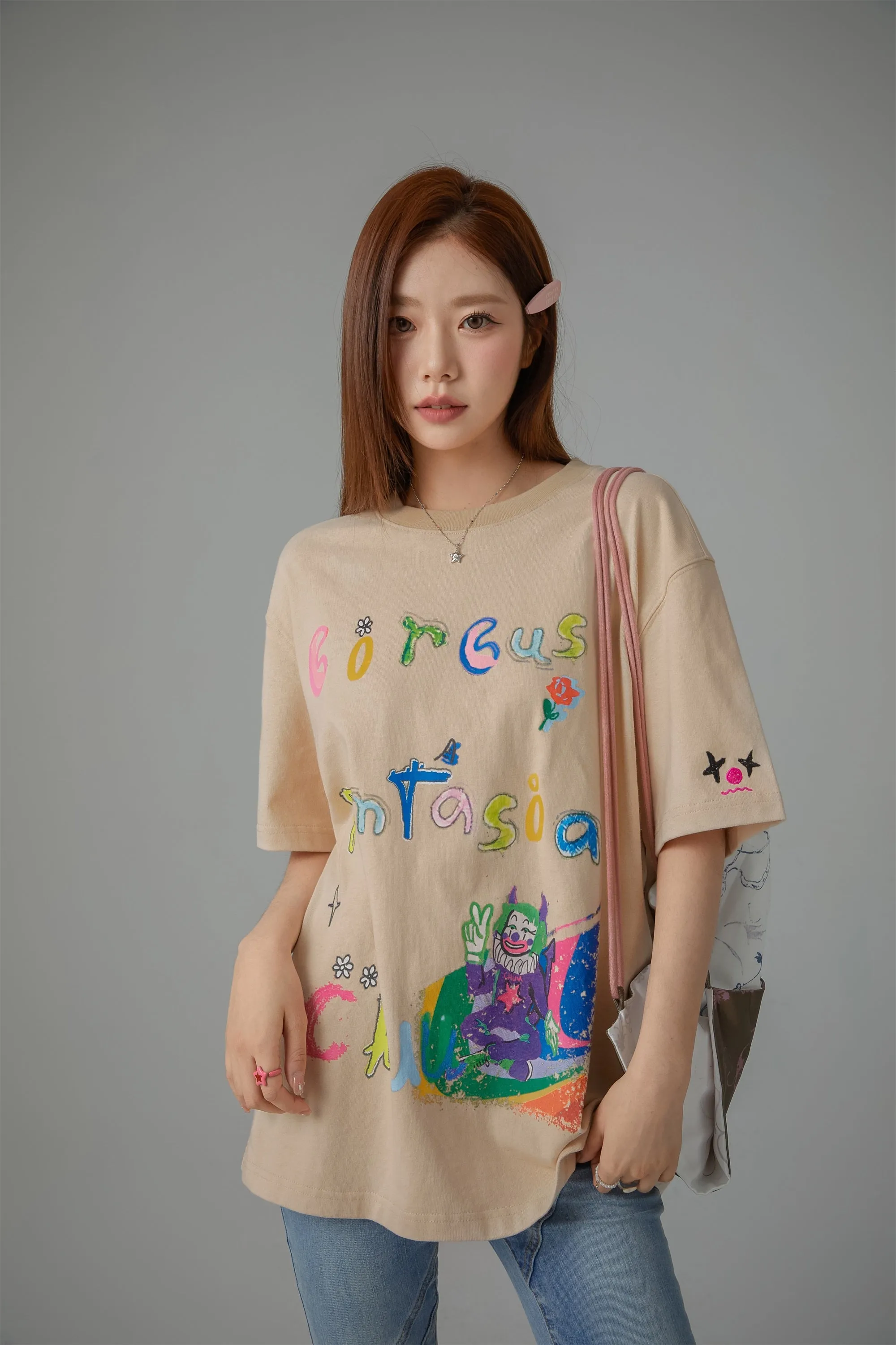 Circus Character Loose-Fit T-Shirt