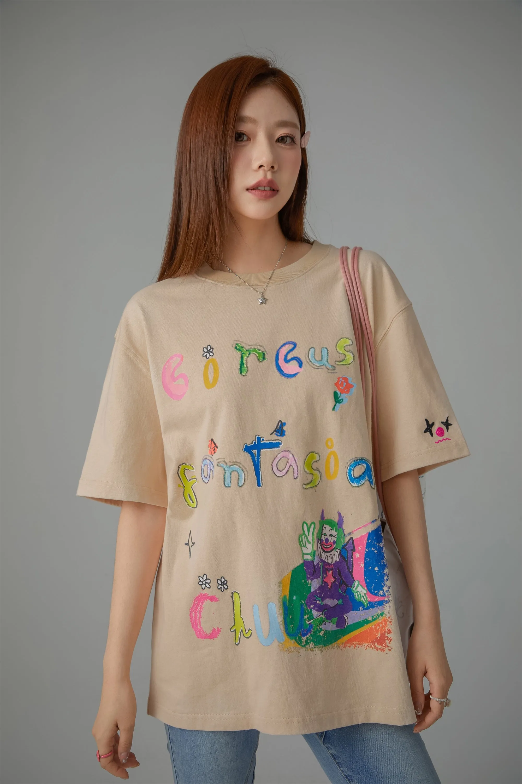 Circus Character Loose-Fit T-Shirt