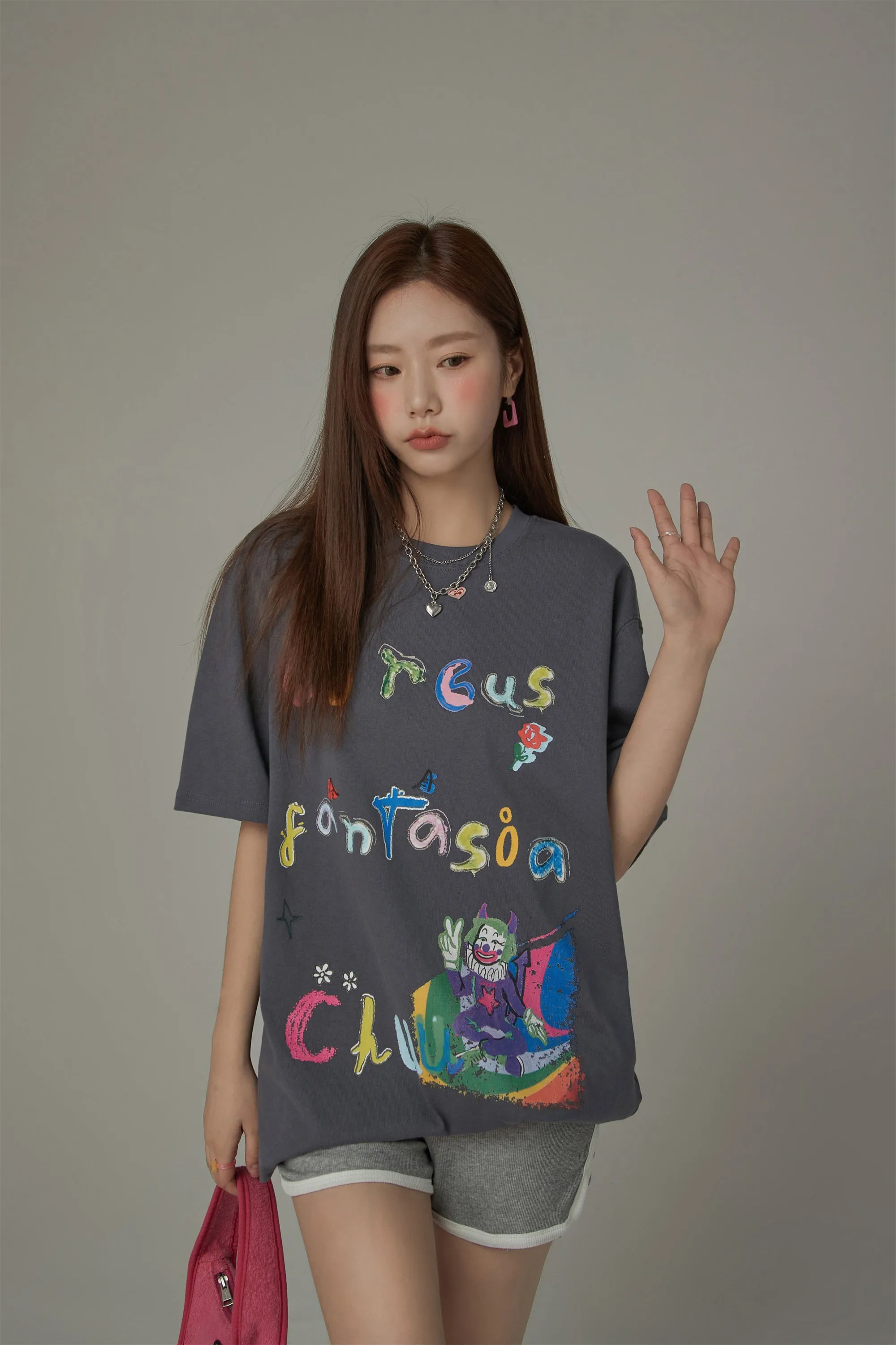 Circus Character Loose-Fit T-Shirt