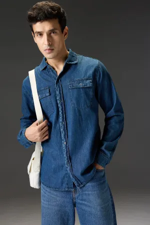 Classic Lightweight Denim Men's Summer Shirt