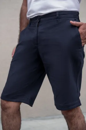 Classic Navy Stretch Chino Shorts