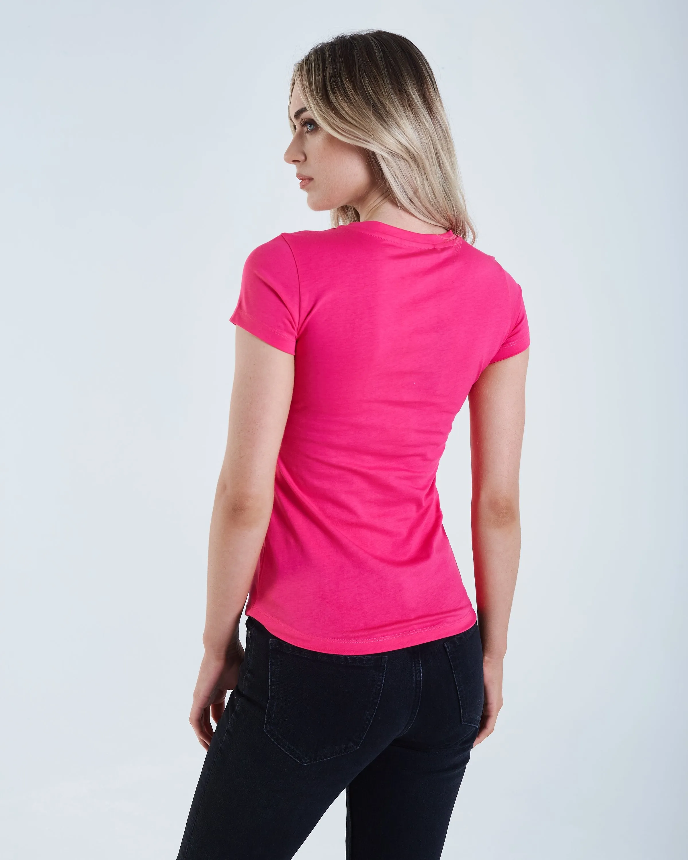 Cloda Basic T-Shirt Pink Glo