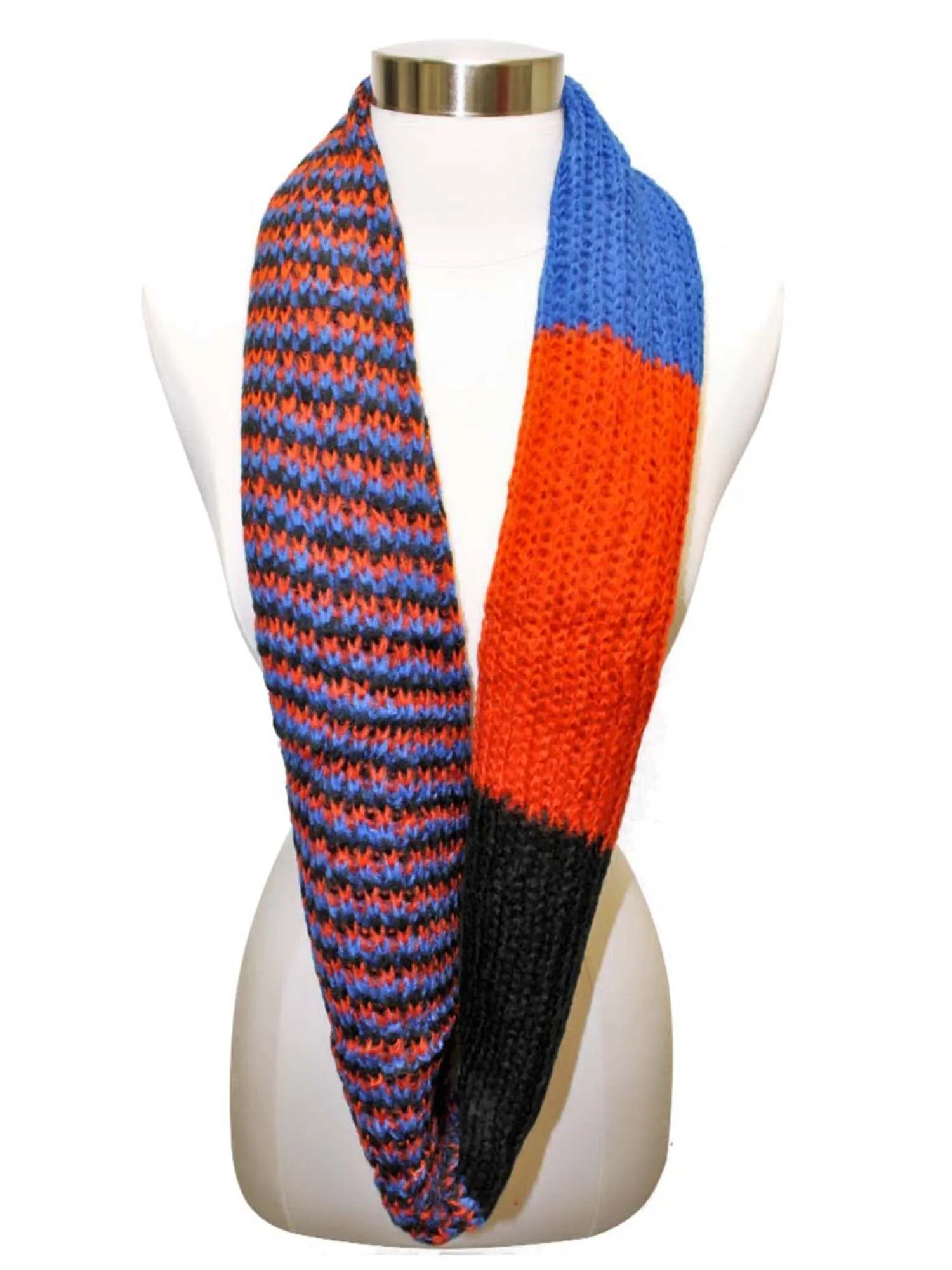 Colorful Pattern Winter Knit Unisex Infinity Scarf