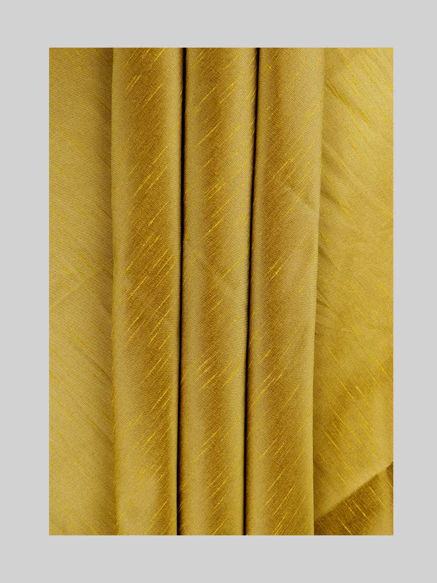 Cotton Colour Plain Shirt Fabric Gold Trishul