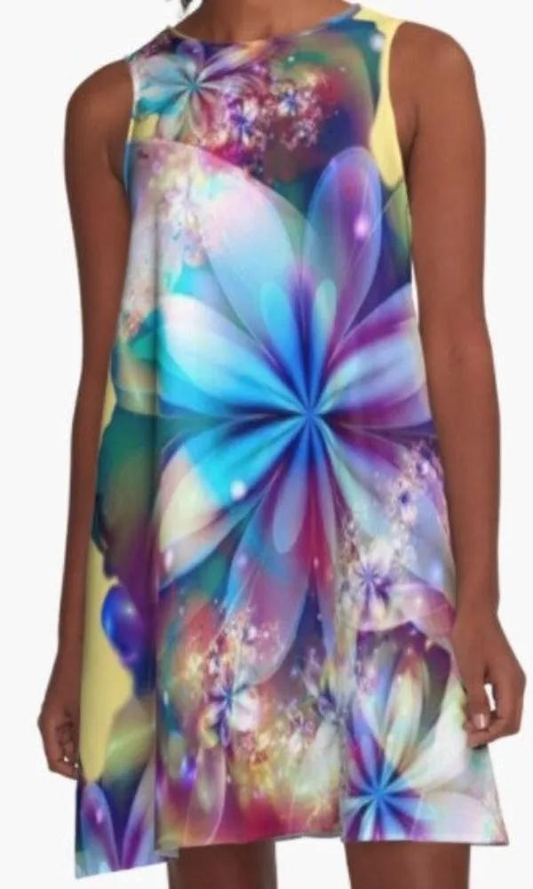 Cowgirl Kim Flower Flash A-line Dress