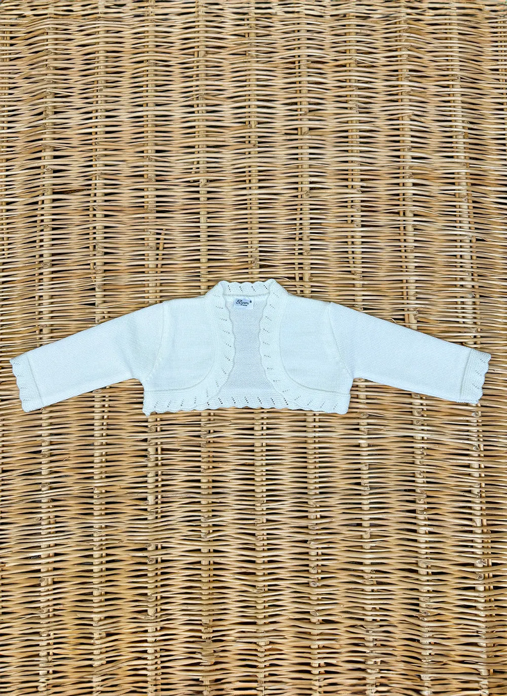 Cropped Pure Wool Cardigan