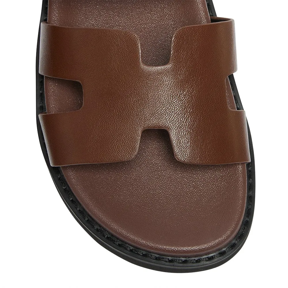 Daisy Sandal in Brown  Smooth