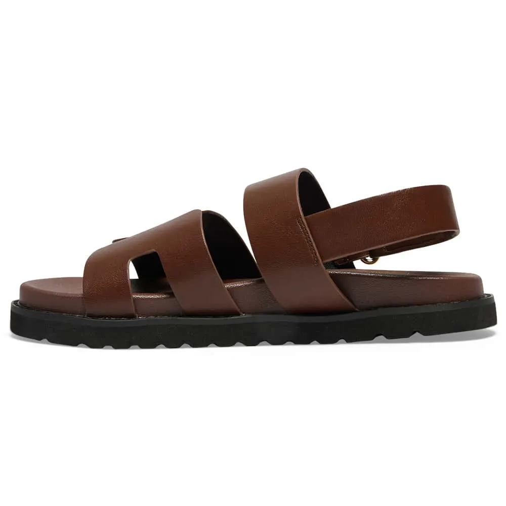 Daisy Sandal in Brown  Smooth