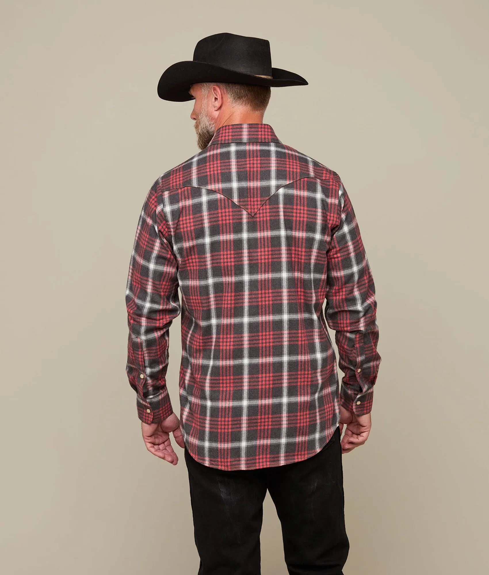 Denver Flannel :: Red/Grey