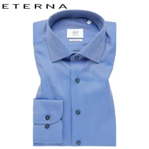 Eterna 1863 Blue Stitch Detail Shirt Blue