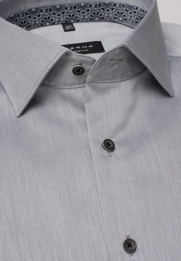 Eterna Grey Shirt With Trim Grey