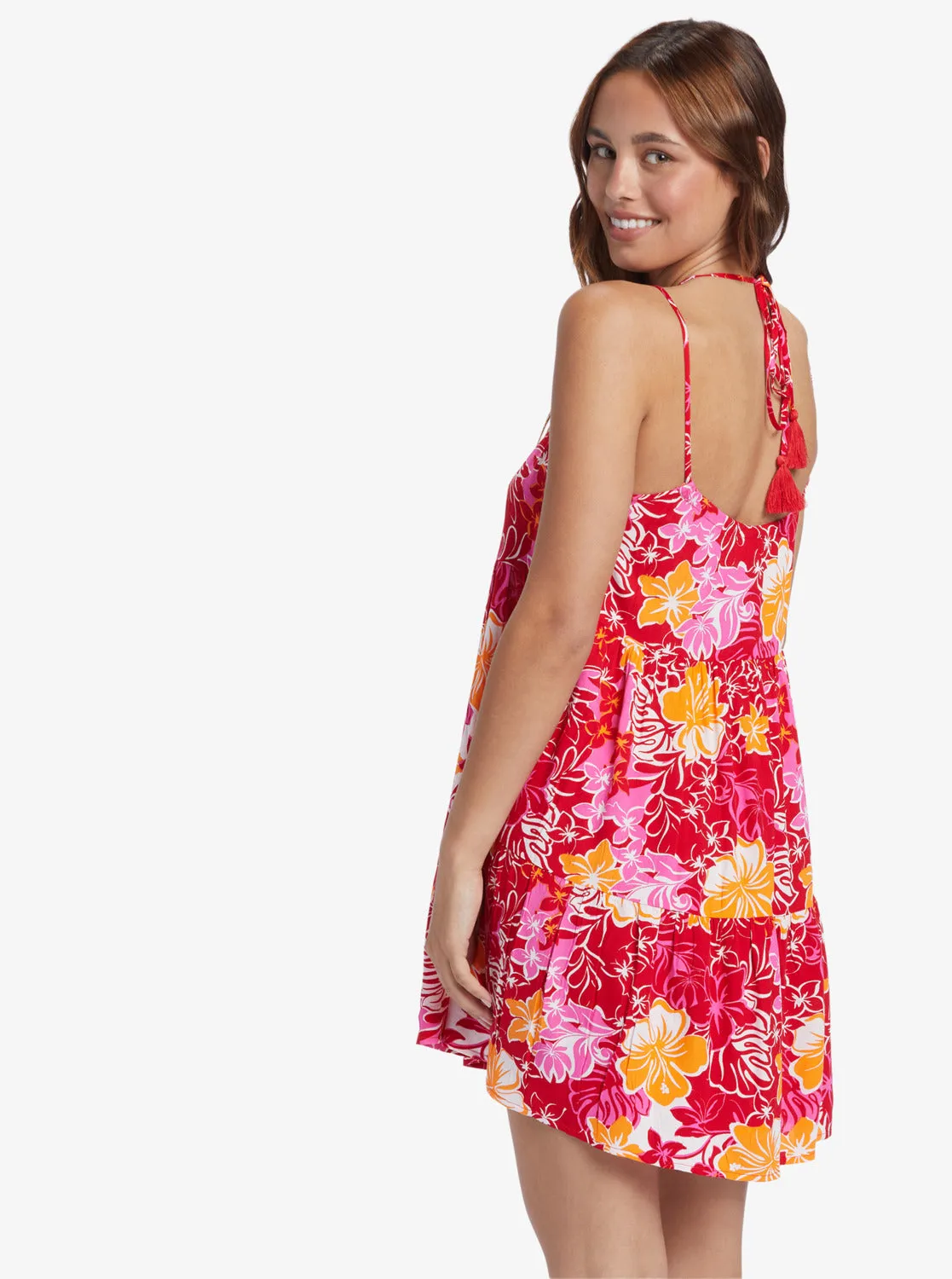 Evening Breeze Printed Tent Dress - Hilo Hibiscus