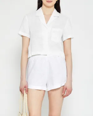 Everyday Cropped Linen Shirt