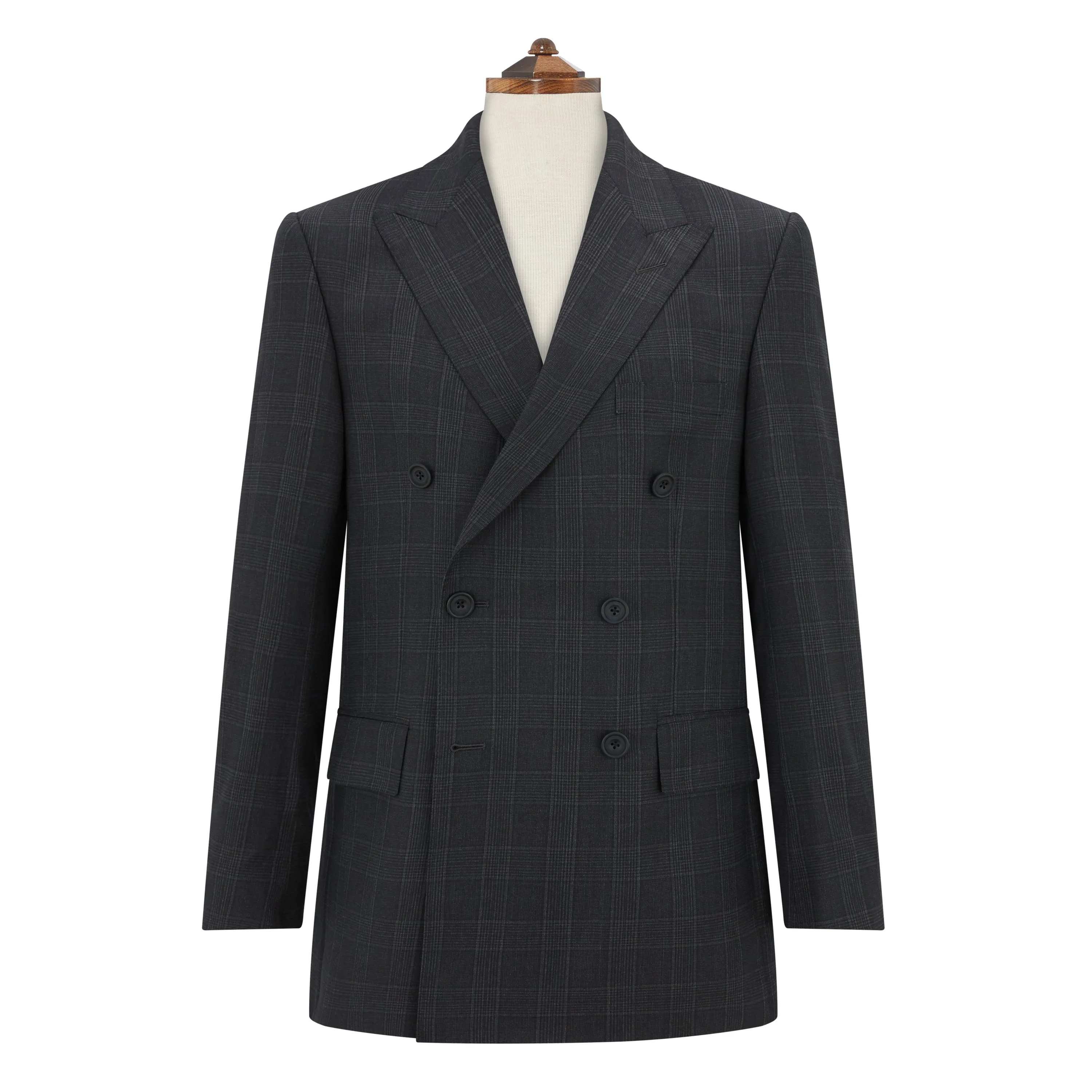 Farringdon Charcoal Prince Of Wales Suit