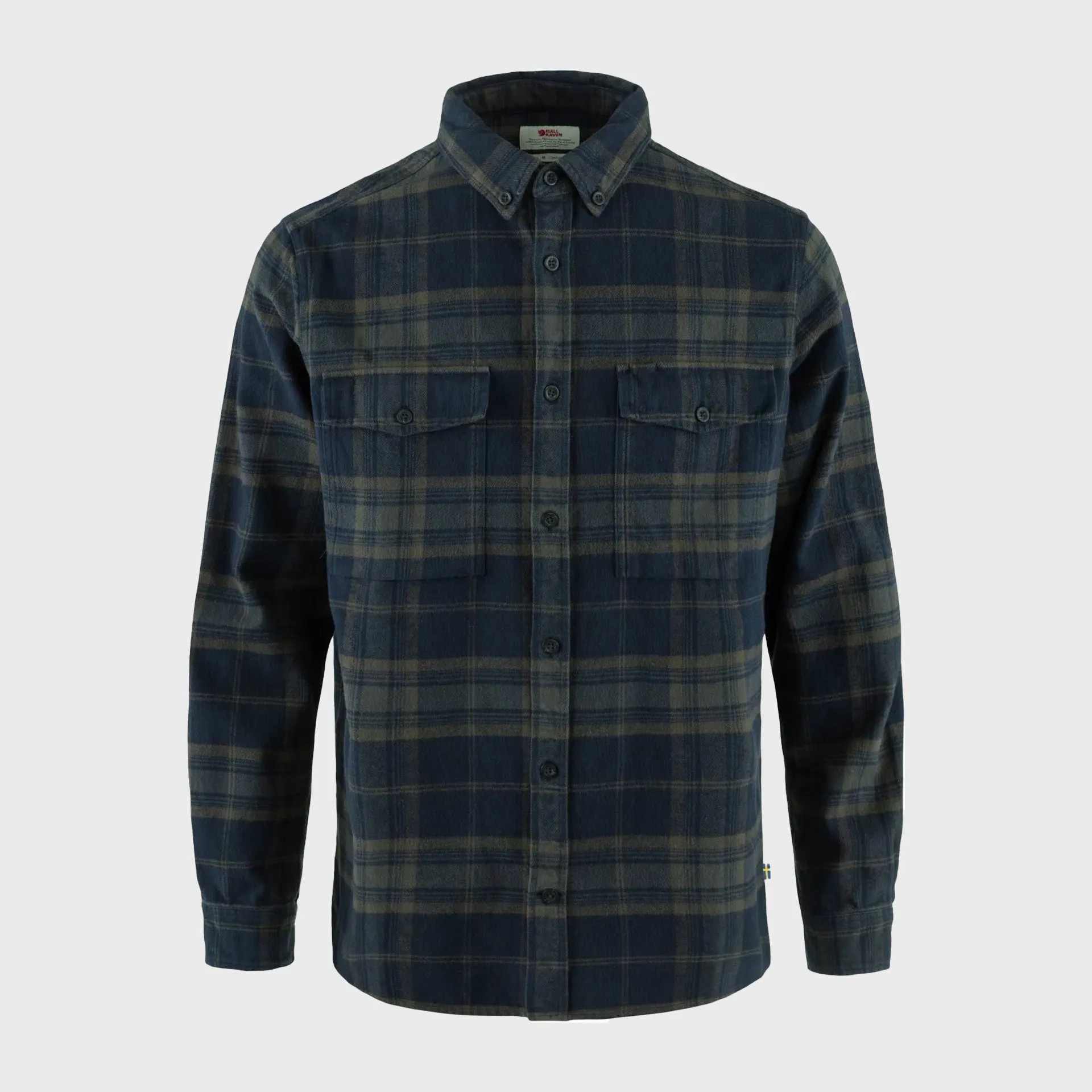 Fjallraven Mens Övik Twill Shirt - Dark Navy-Basalt