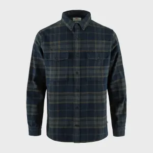 Fjallraven Mens Övik Twill Shirt - Dark Navy-Basalt