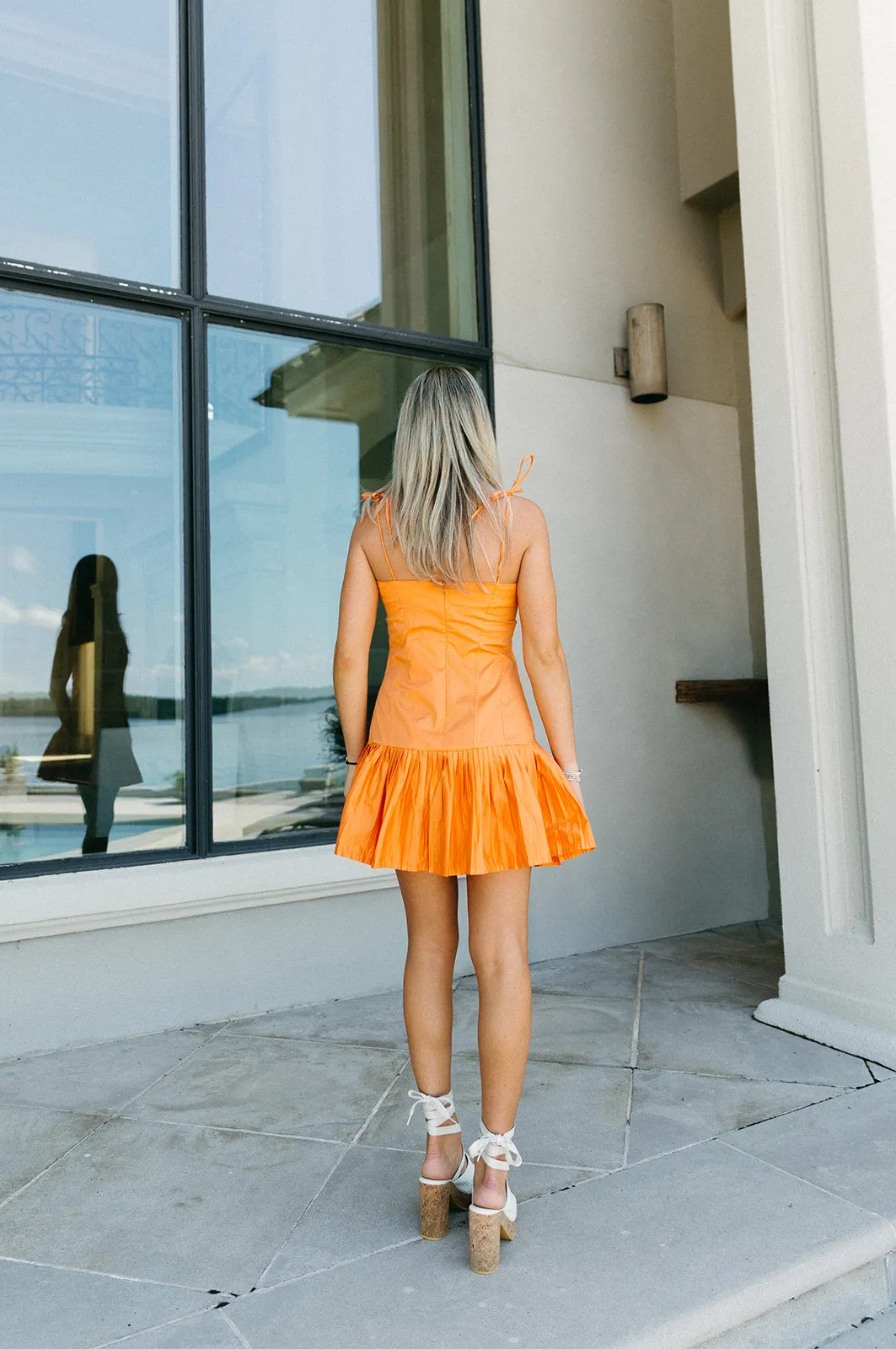 Flying Solo Mini Dress - Orange