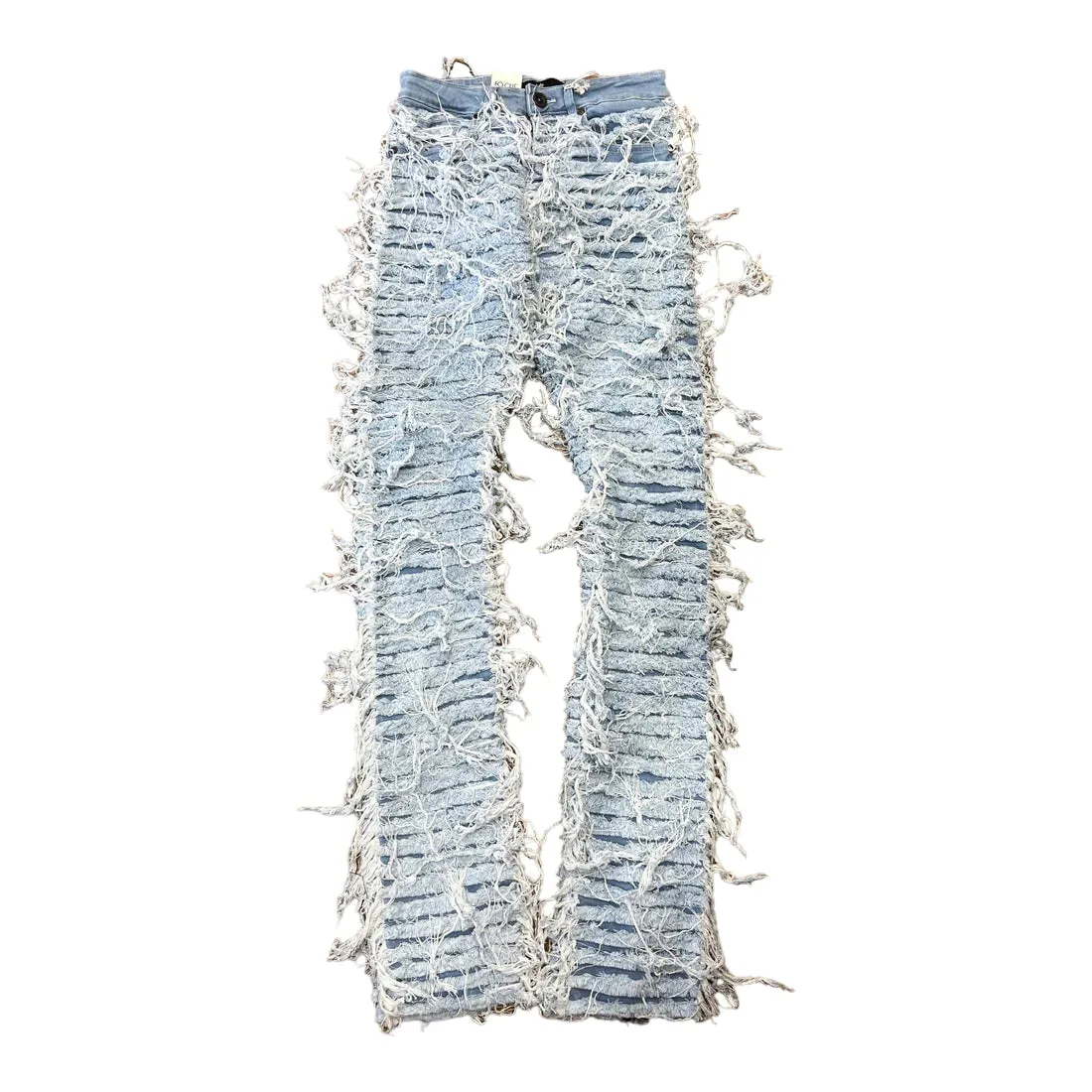 Focus Heavy Rip & Distressed Stacked Denim