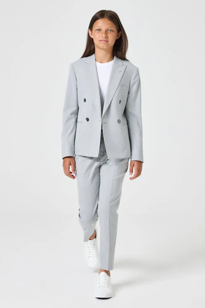 Frankie 2 Piece DB Suit - Grey Stretch