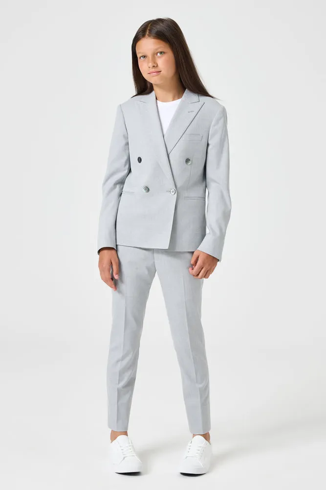 Frankie 2 Piece DB Suit - Grey Stretch