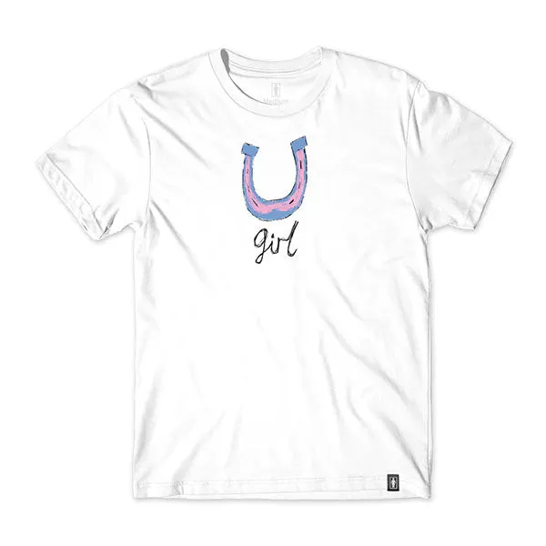 Girl Horseshoe Tee White