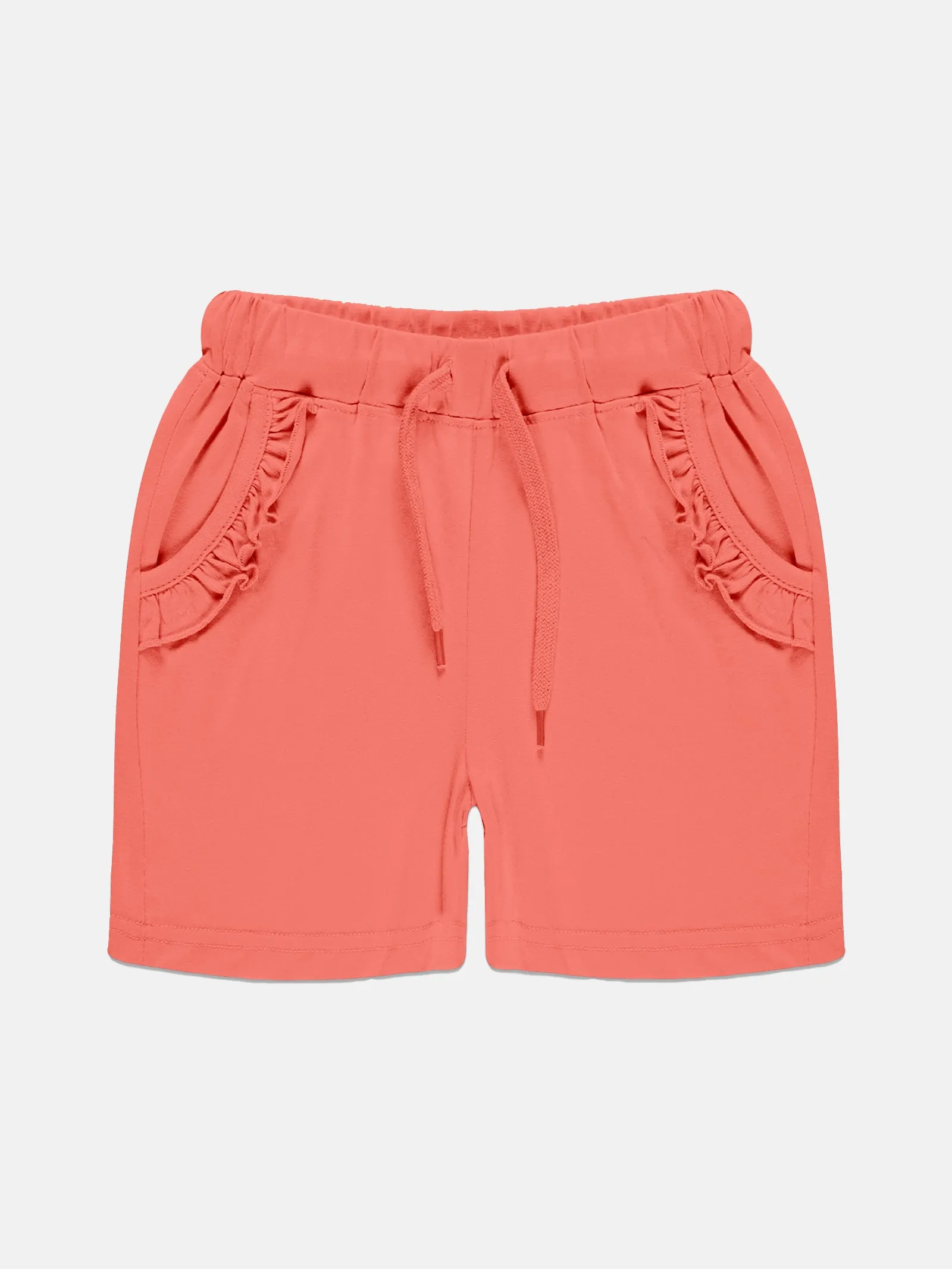 Girls Frill Pocket Hot Shorts Pack Of 2