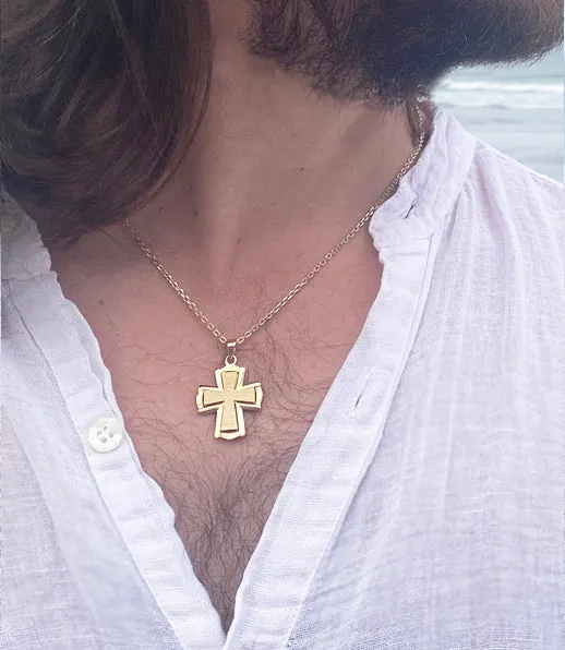 Glorious Ephesians 3:16 Gold Cross