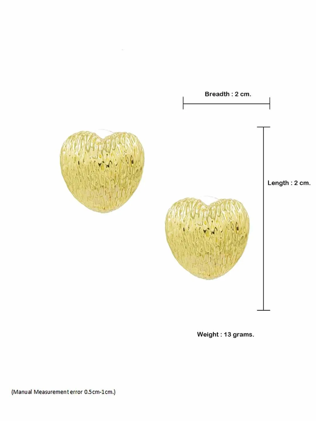 Gold Dan Heart Stud