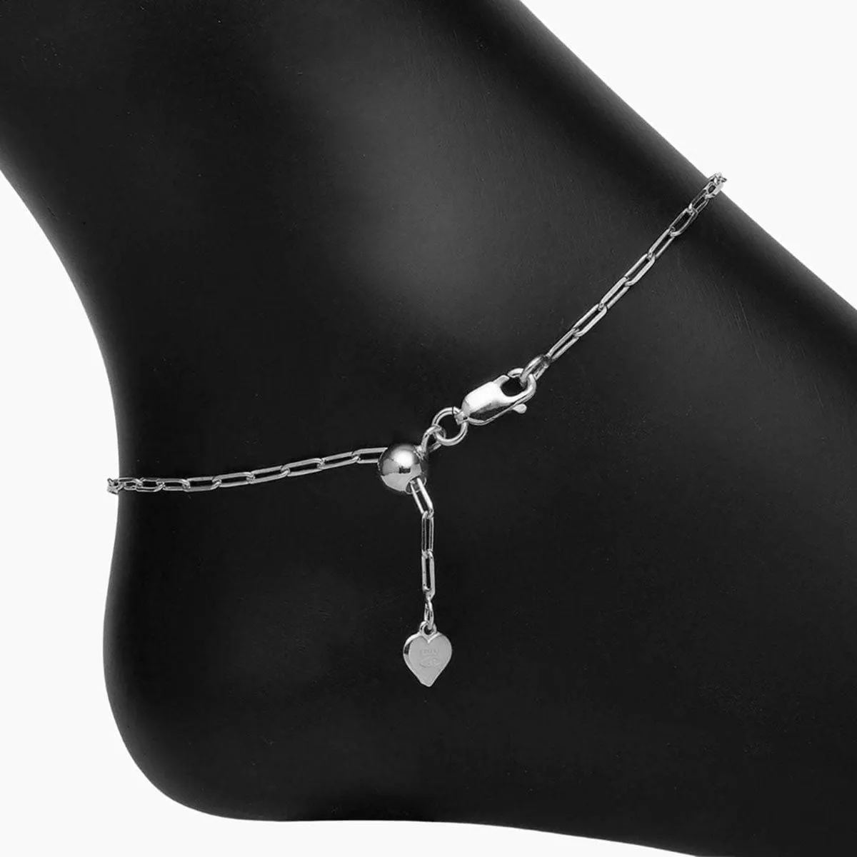 Graffetta Silver Layering Anklet Set