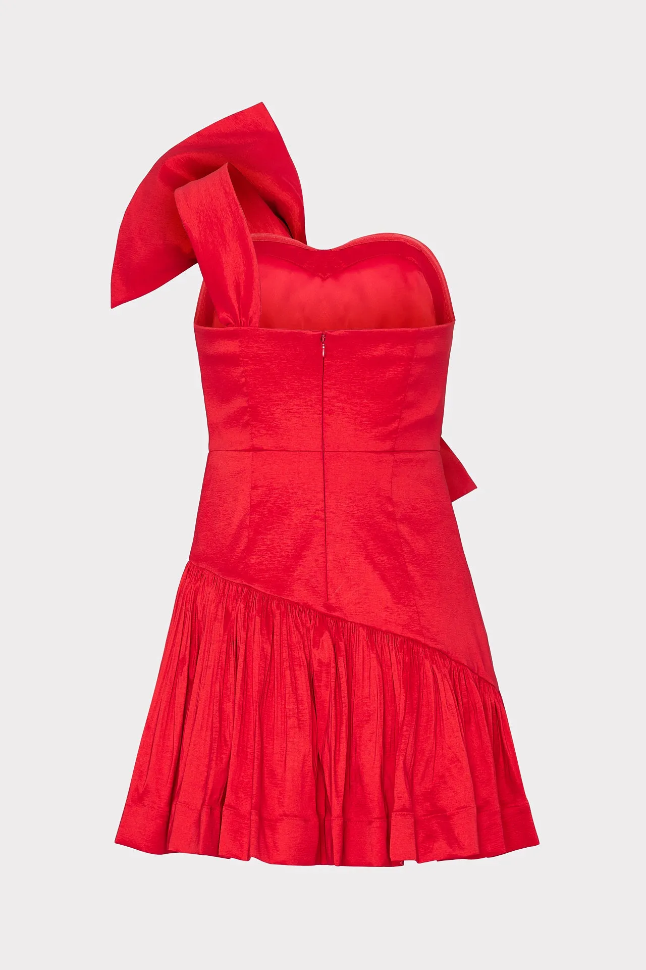 Harley Bow Taffeta Mini Dress